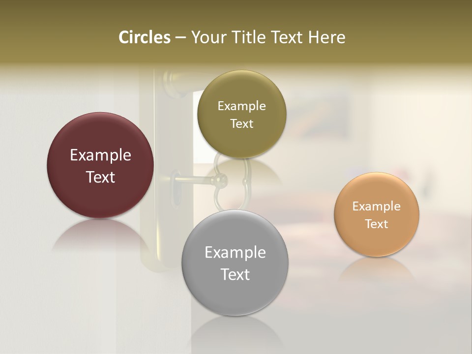 Lock Copyspace Security PowerPoint Template