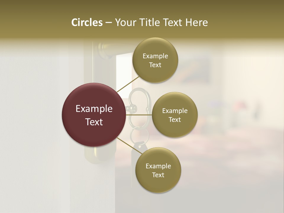Lock Copyspace Security PowerPoint Template