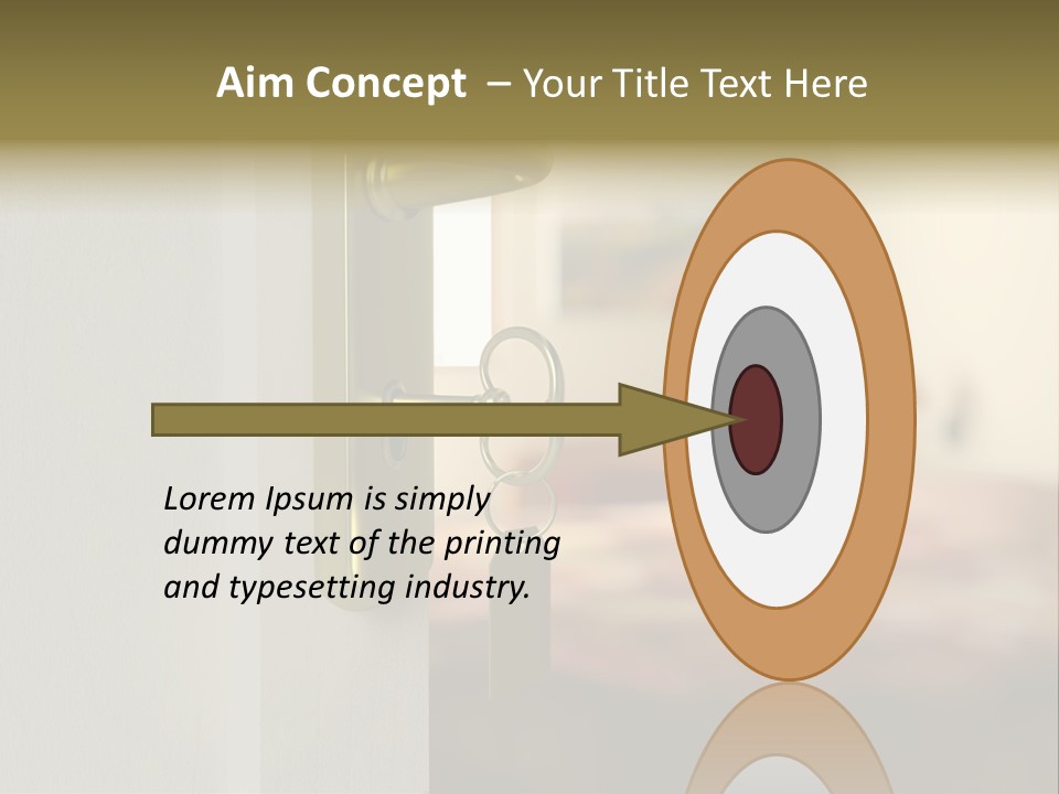Lock Copyspace Security PowerPoint Template