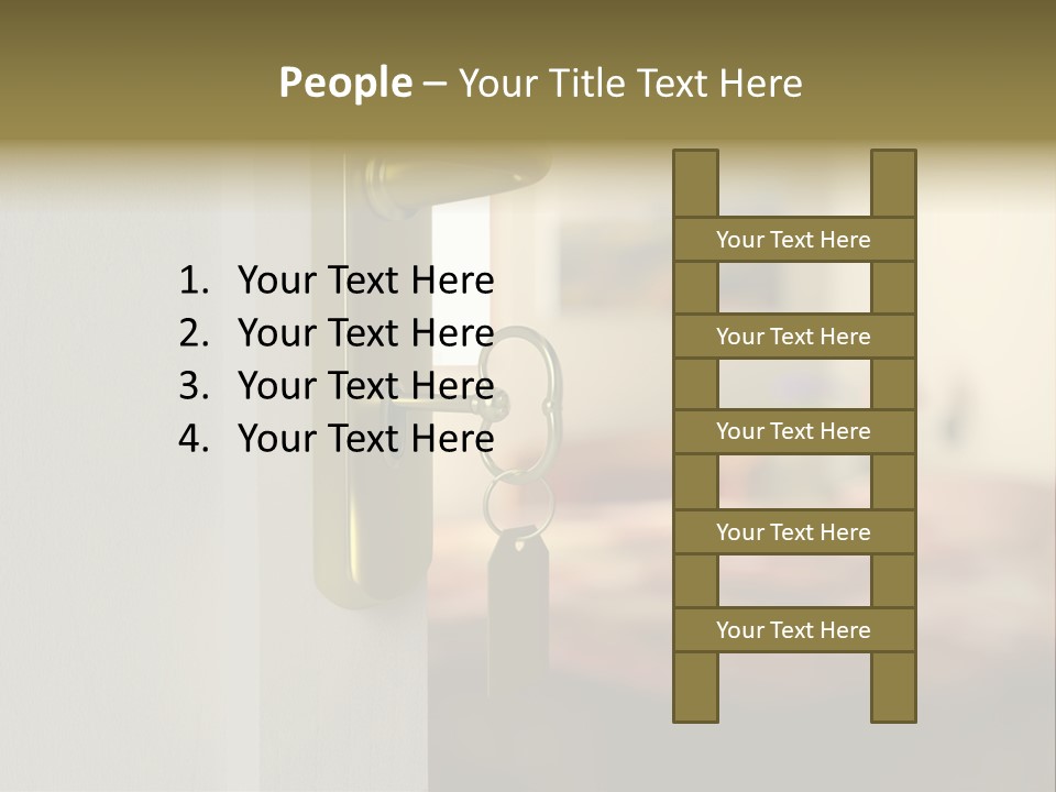 Lock Copyspace Security PowerPoint Template