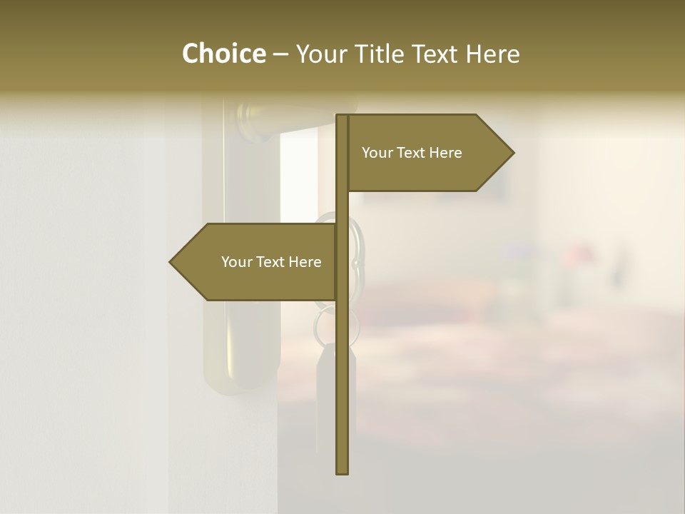 Lock Copyspace Security PowerPoint Template
