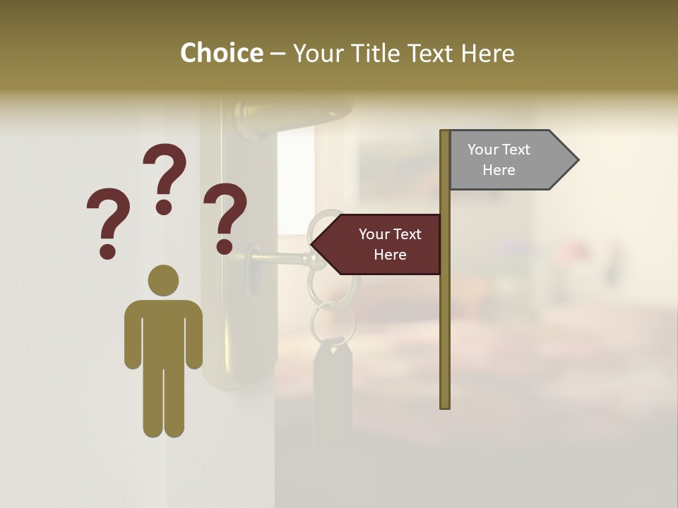 Lock Copyspace Security PowerPoint Template