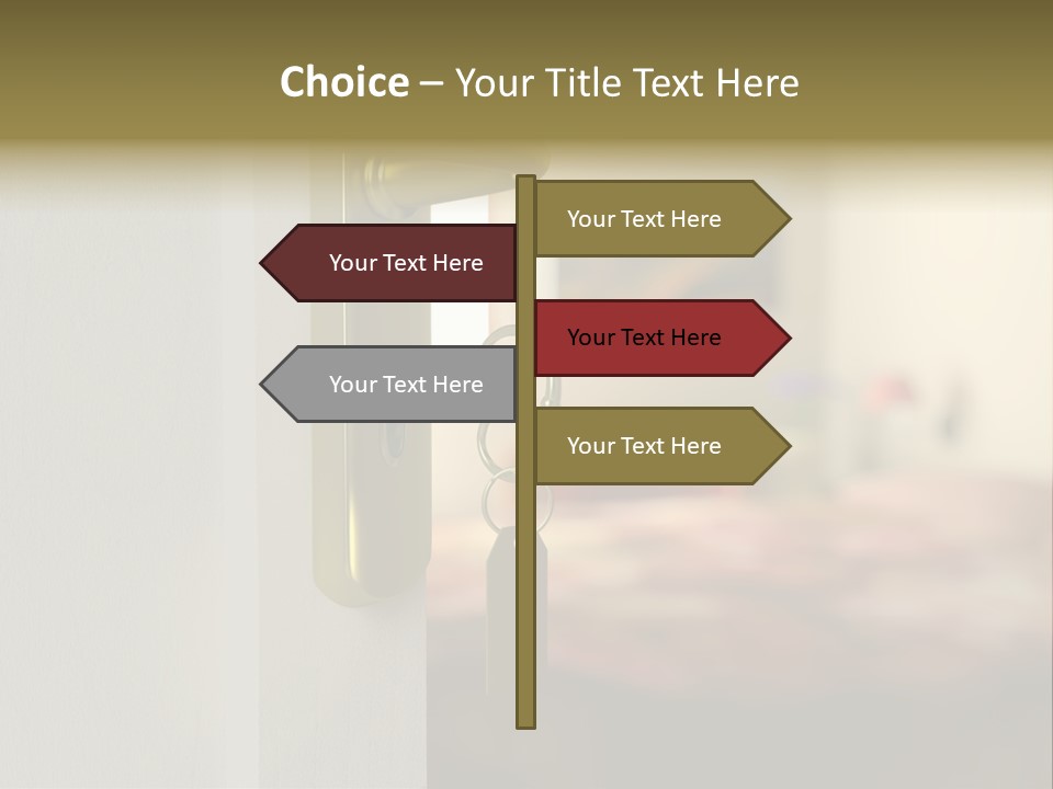 Lock Copyspace Security PowerPoint Template