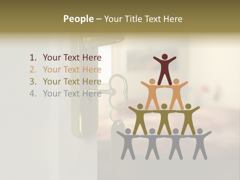 Lock Copyspace Security PowerPoint Template