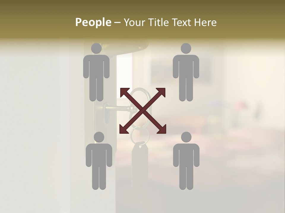 Lock Copyspace Security PowerPoint Template