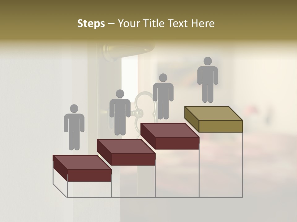 Lock Copyspace Security PowerPoint Template