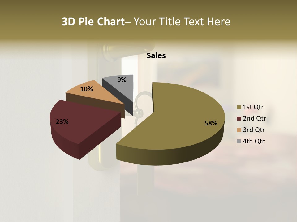 Lock Copyspace Security PowerPoint Template