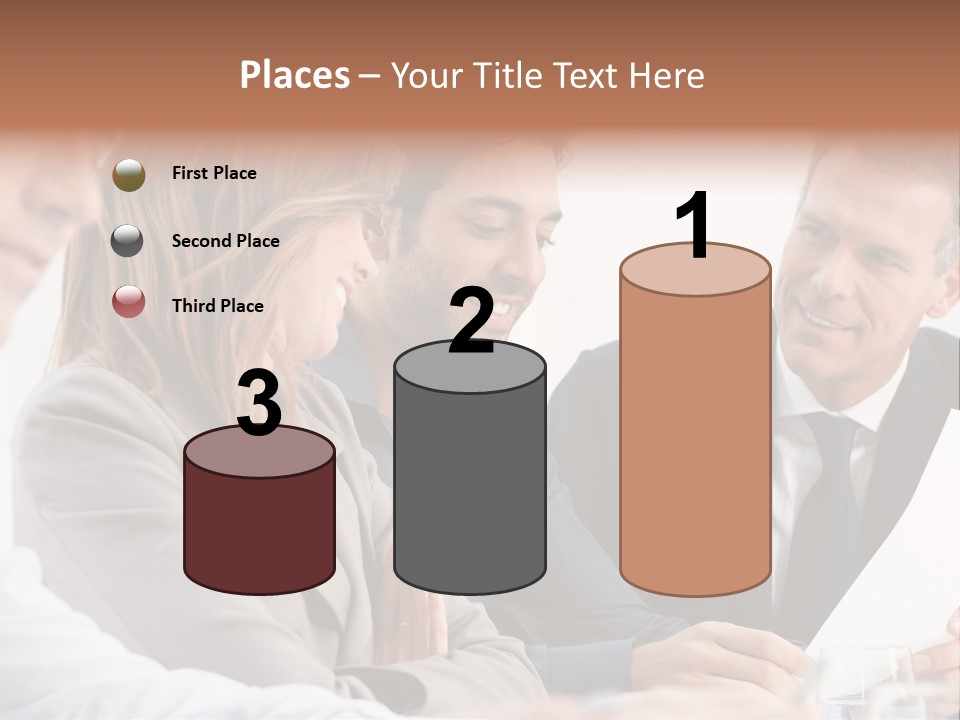 Working People Woman White PowerPoint Template