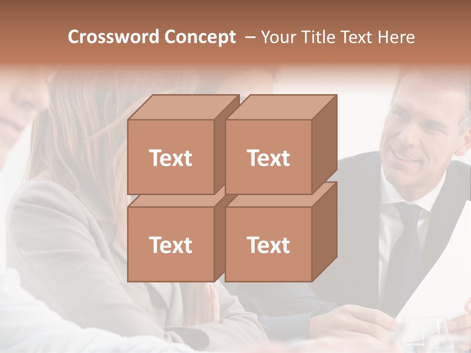 Working People Woman White PowerPoint Template