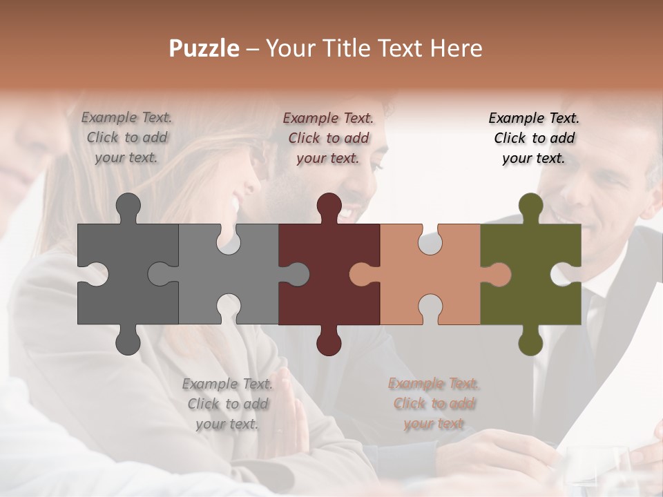 Working People Woman White PowerPoint Template