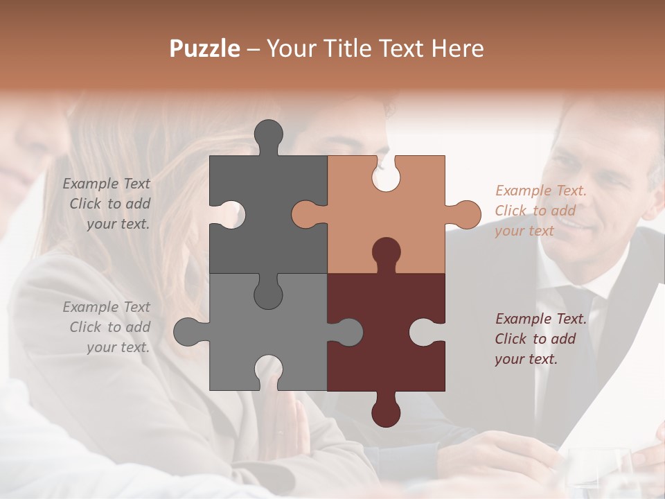 Working People Woman White PowerPoint Template