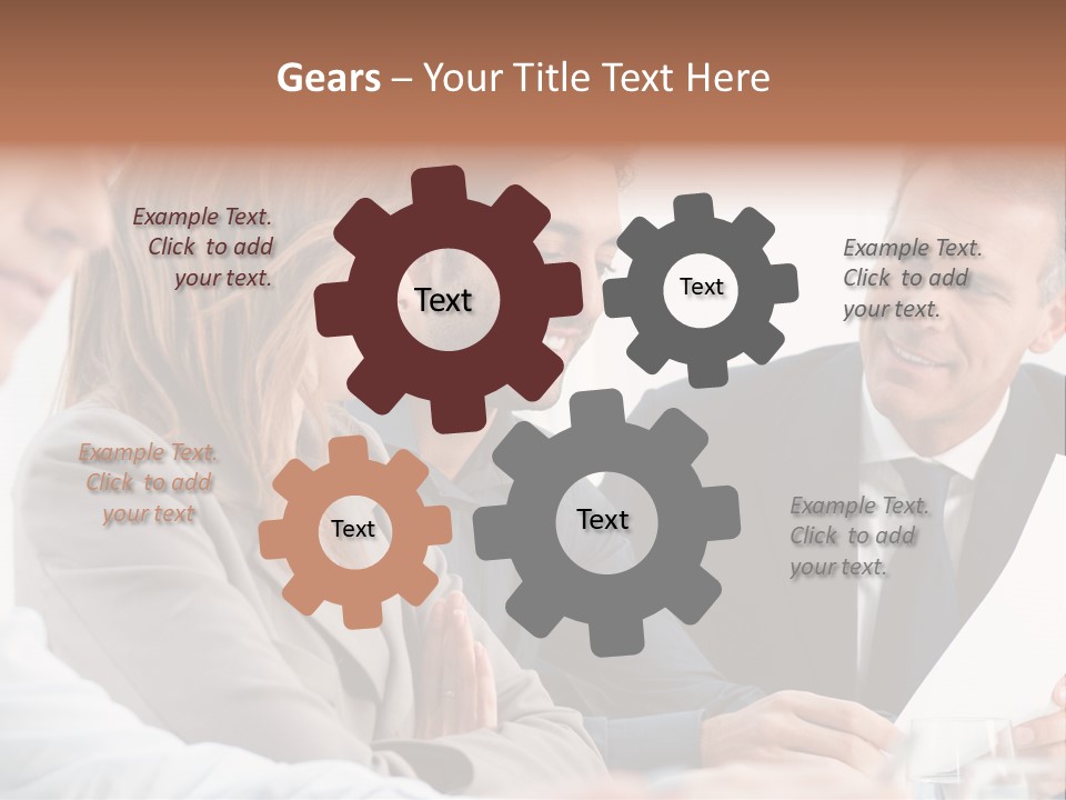 Working People Woman White PowerPoint Template