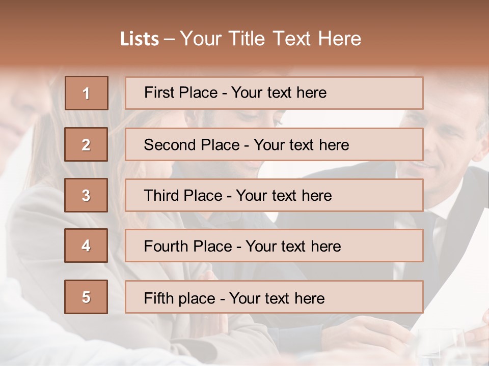Working People Woman White PowerPoint Template