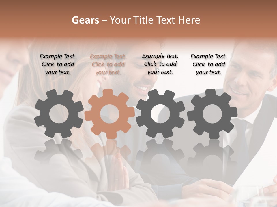 Working People Woman White PowerPoint Template