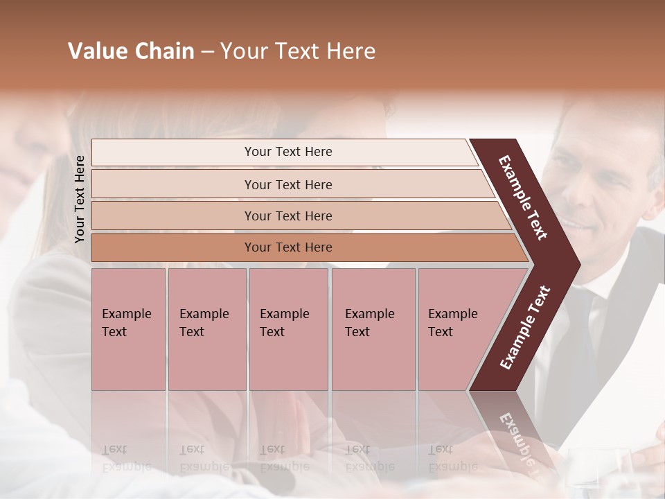 Working People Woman White PowerPoint Template