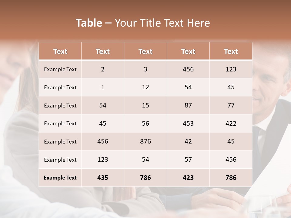 Working People Woman White PowerPoint Template