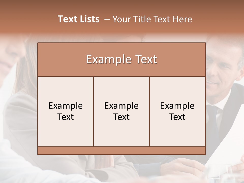 Working People Woman White PowerPoint Template