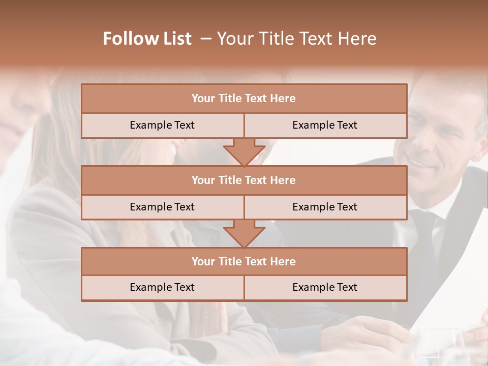 Working People Woman White PowerPoint Template