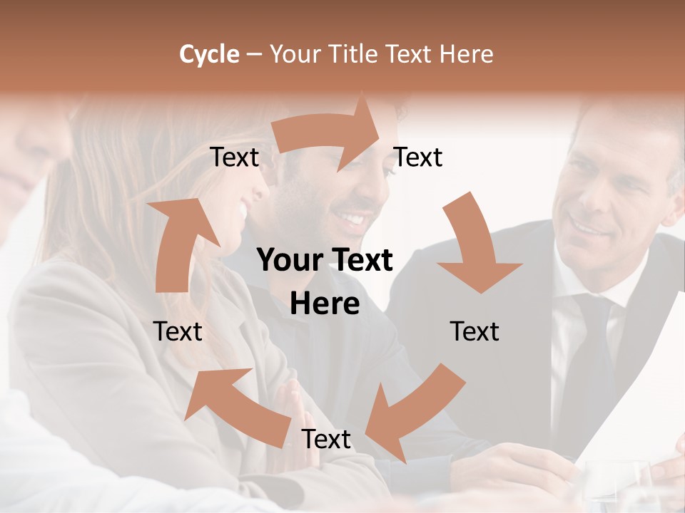 Working People Woman White PowerPoint Template