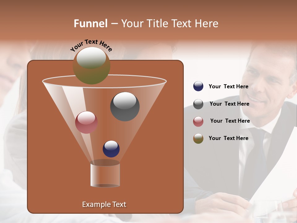 Working People Woman White PowerPoint Template