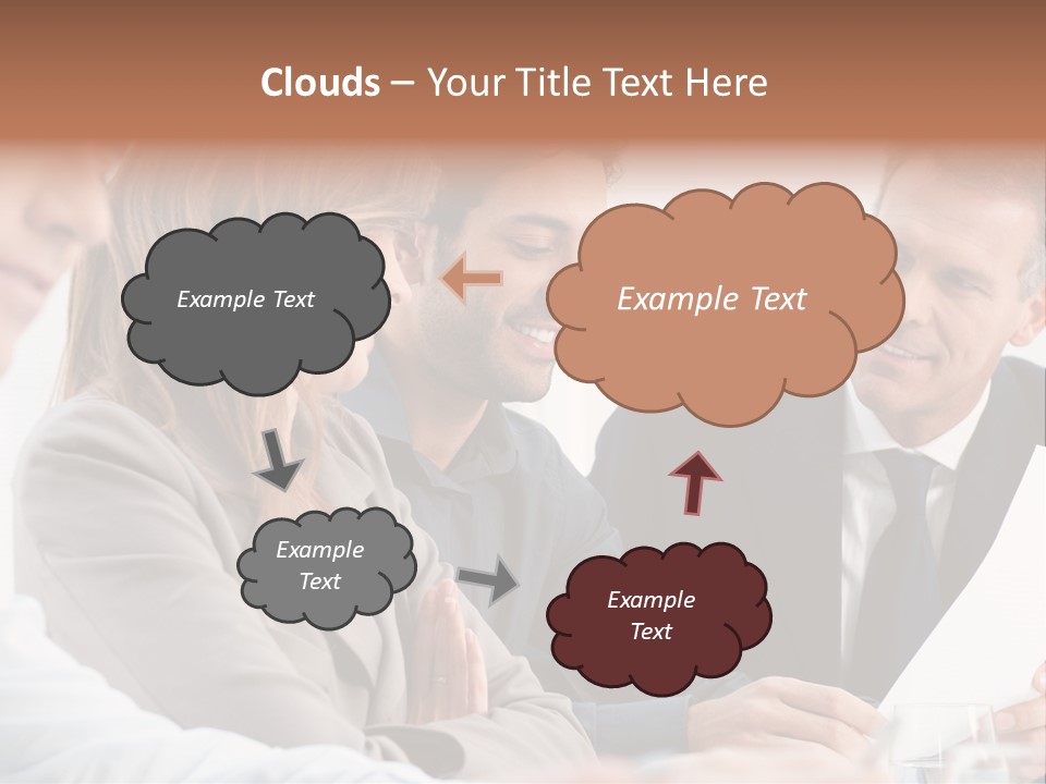 Working People Woman White PowerPoint Template