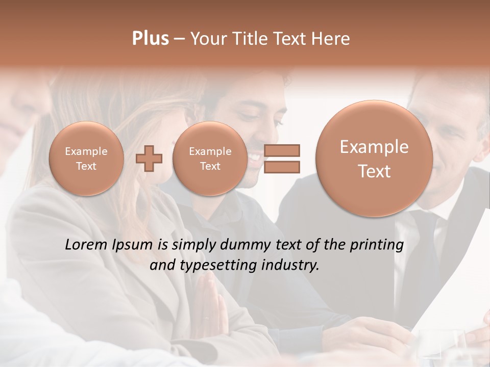 Working People Woman White PowerPoint Template