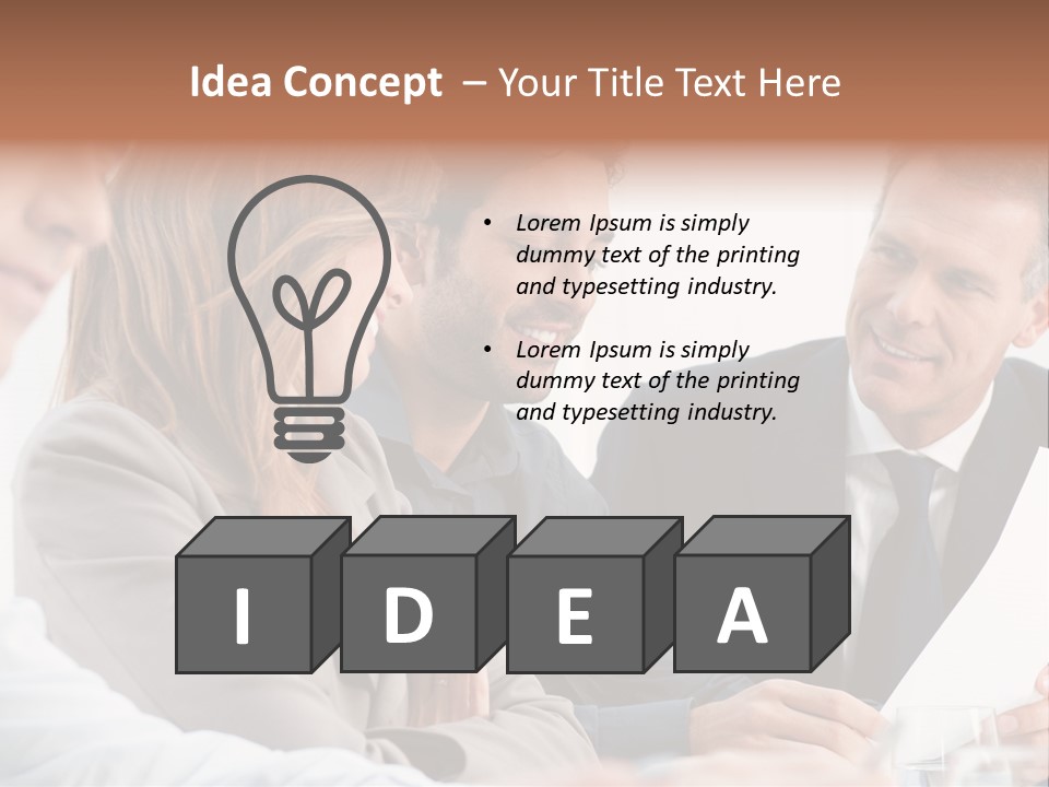 Working People Woman White PowerPoint Template