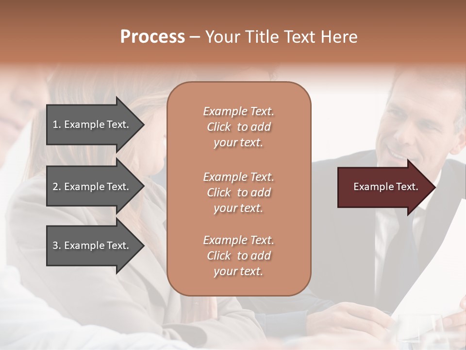 Working People Woman White PowerPoint Template