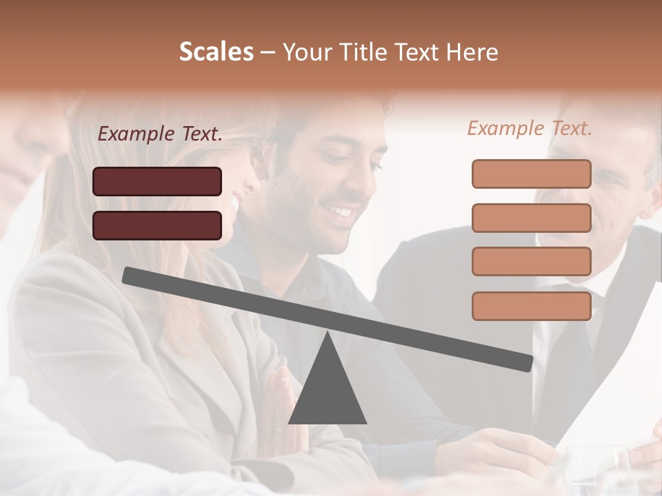 Working People Woman White PowerPoint Template