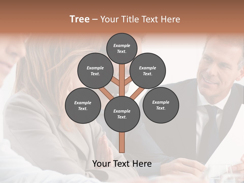 Working People Woman White PowerPoint Template