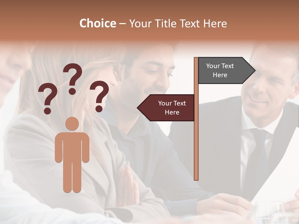 Working People Woman White PowerPoint Template