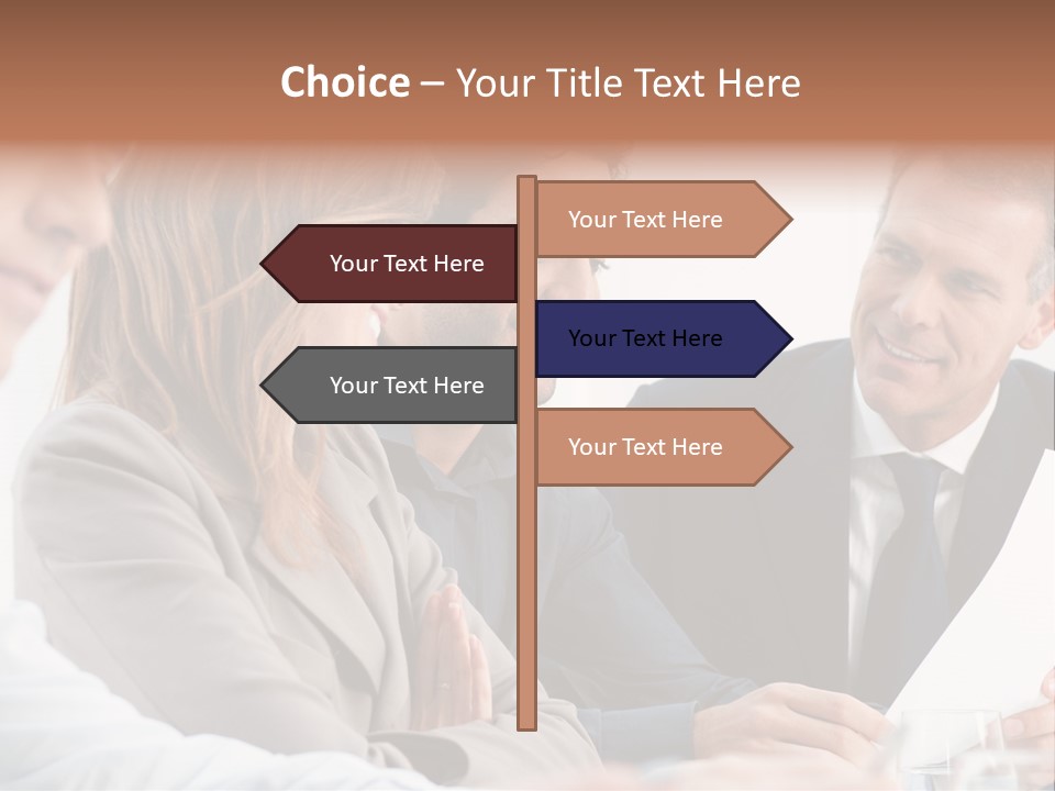 Working People Woman White PowerPoint Template