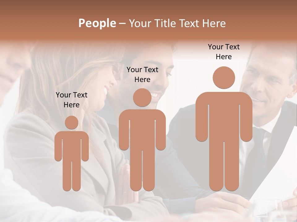 Working People Woman White PowerPoint Template