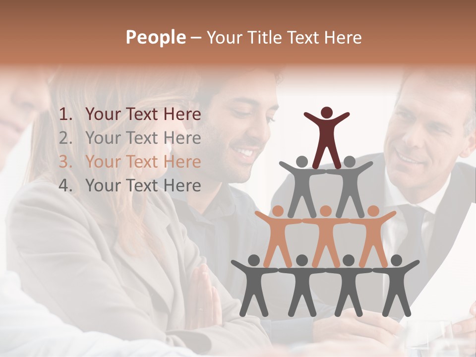 Working People Woman White PowerPoint Template