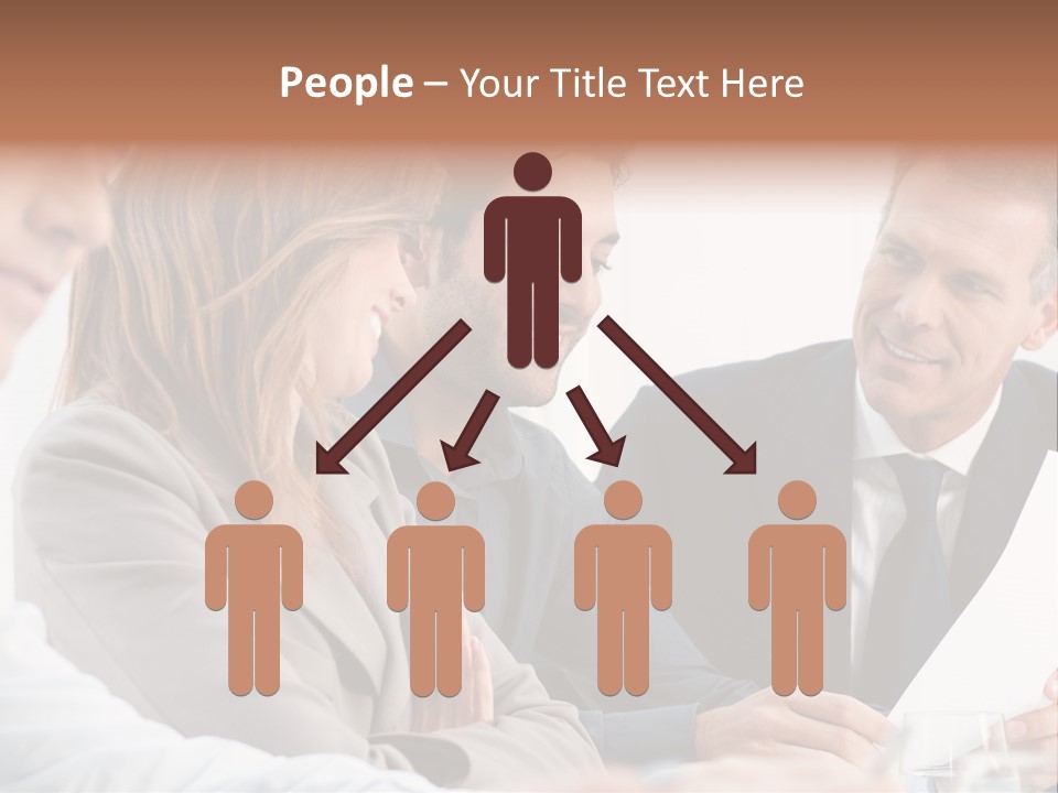 Working People Woman White PowerPoint Template