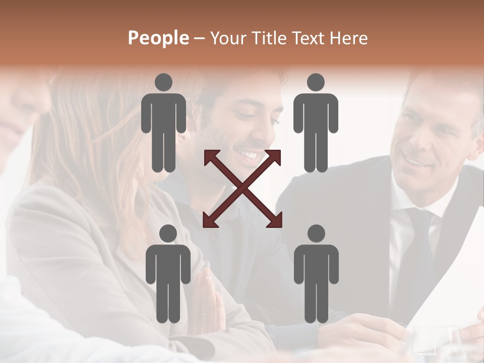 Working People Woman White PowerPoint Template
