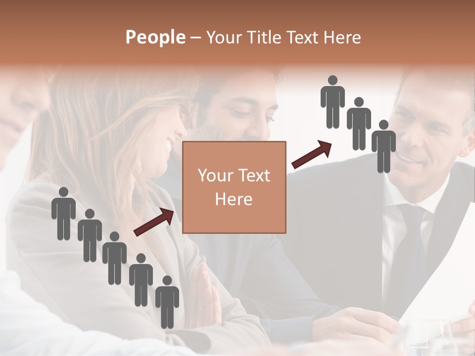 Working People Woman White PowerPoint Template