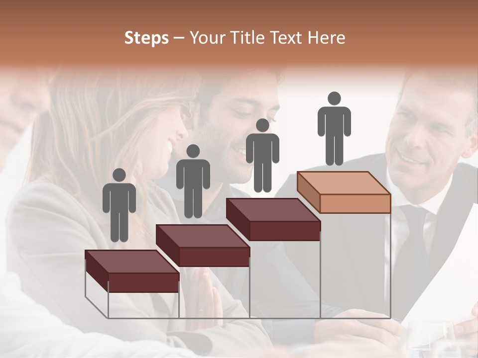 Working People Woman White PowerPoint Template