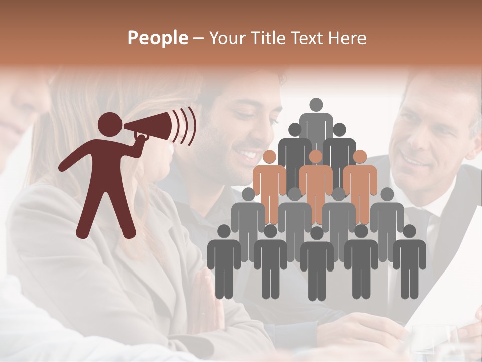 Working People Woman White PowerPoint Template