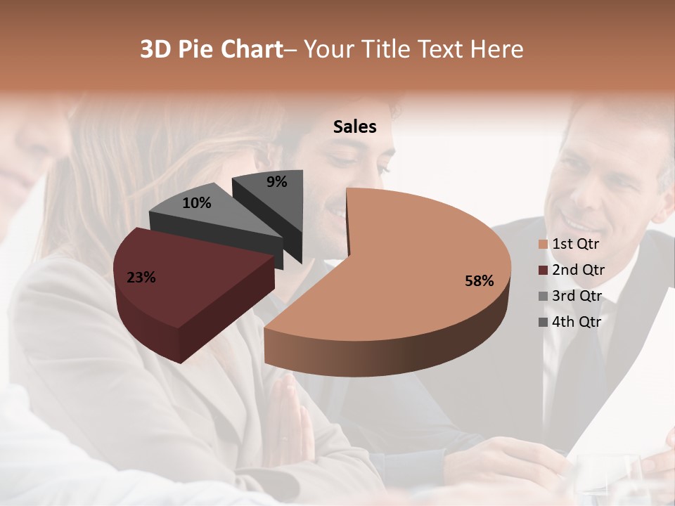 Working People Woman White PowerPoint Template