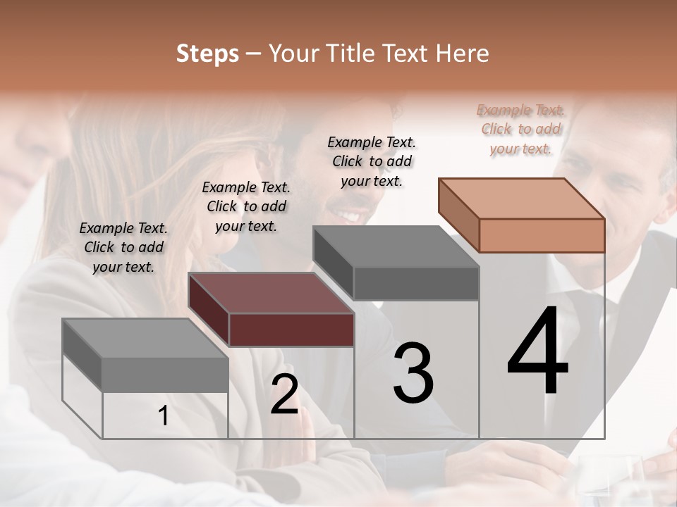 Working People Woman White PowerPoint Template