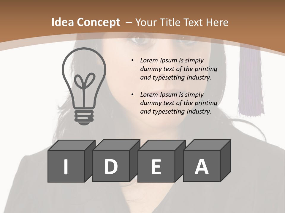 School Knowledge Graduating PowerPoint Template