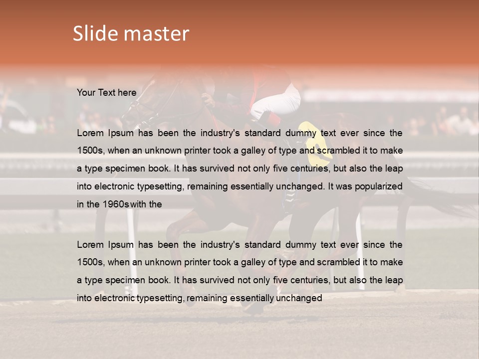 Course Hoof Motion PowerPoint Template