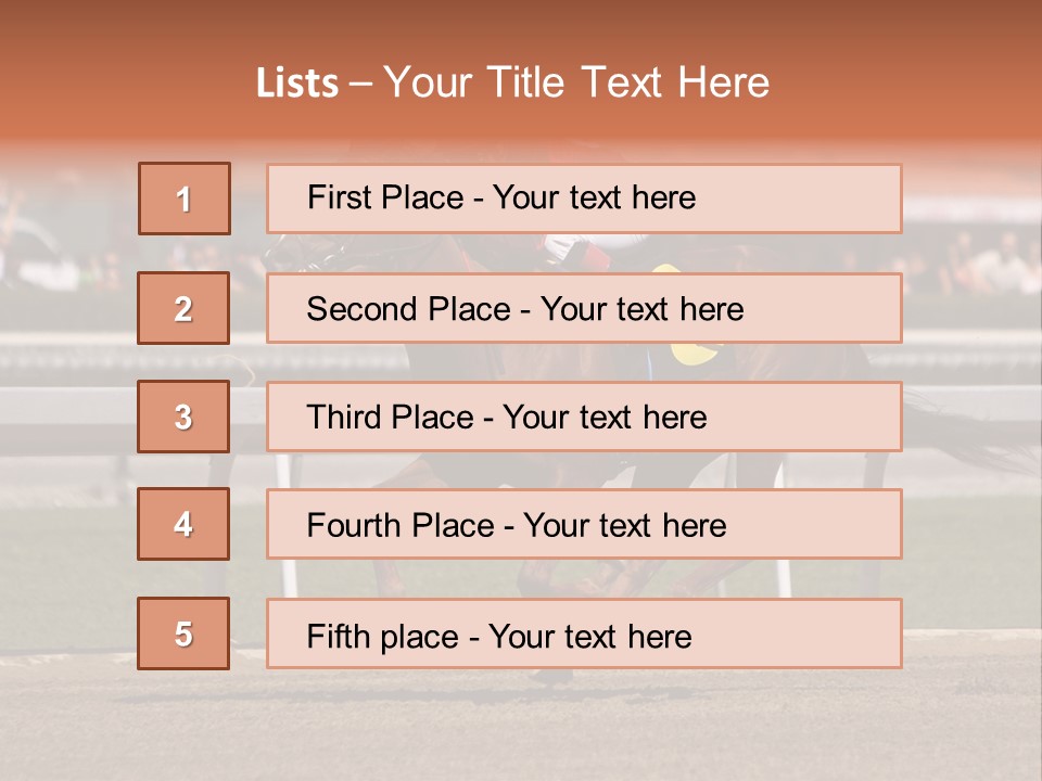 Course Hoof Motion PowerPoint Template