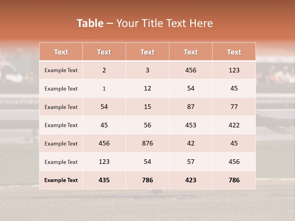 Course Hoof Motion PowerPoint Template