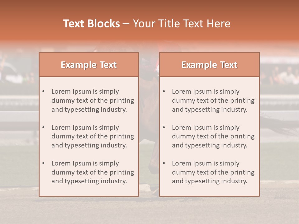 Course Hoof Motion PowerPoint Template