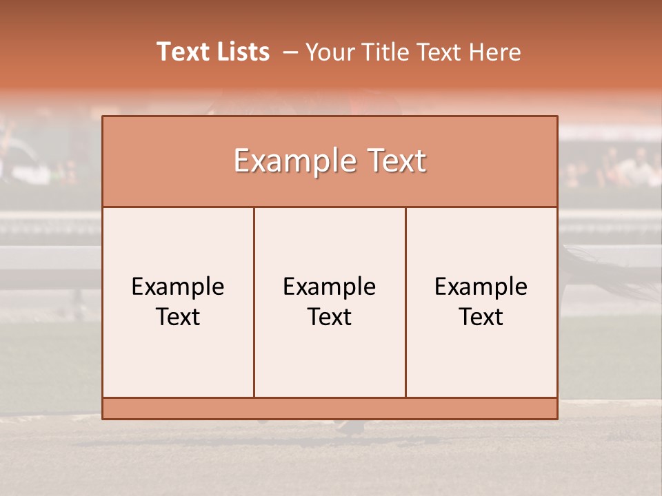 Course Hoof Motion PowerPoint Template