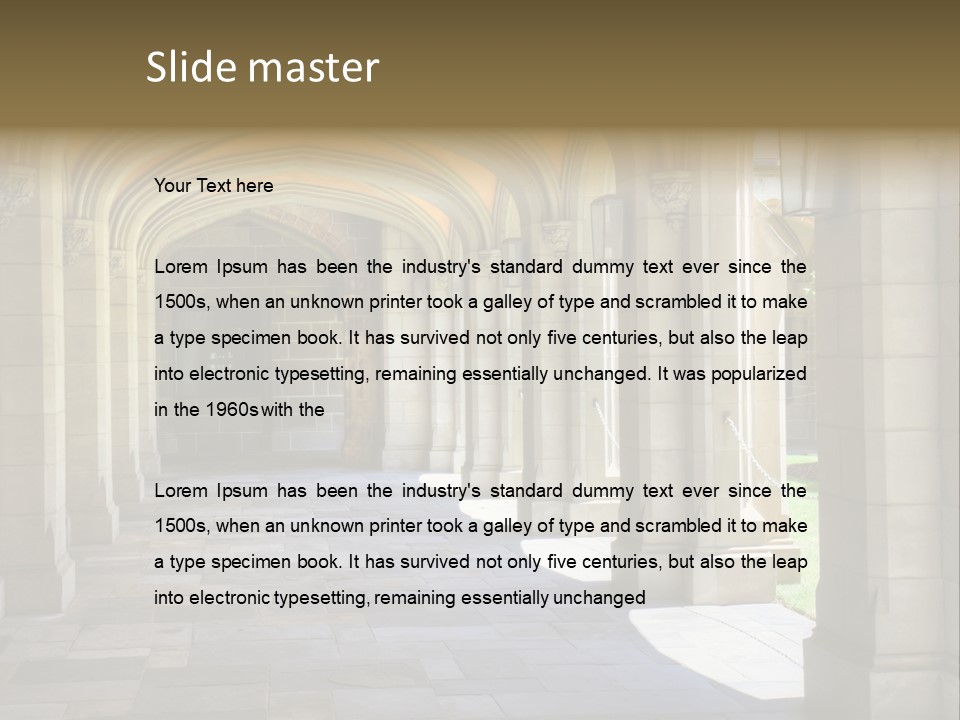 Universits Path Law PowerPoint Template