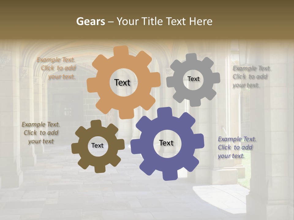 Universits Path Law PowerPoint Template