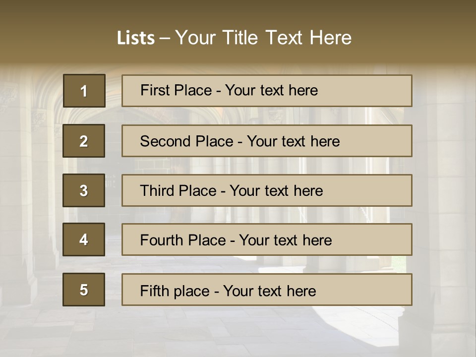 Universits Path Law PowerPoint Template